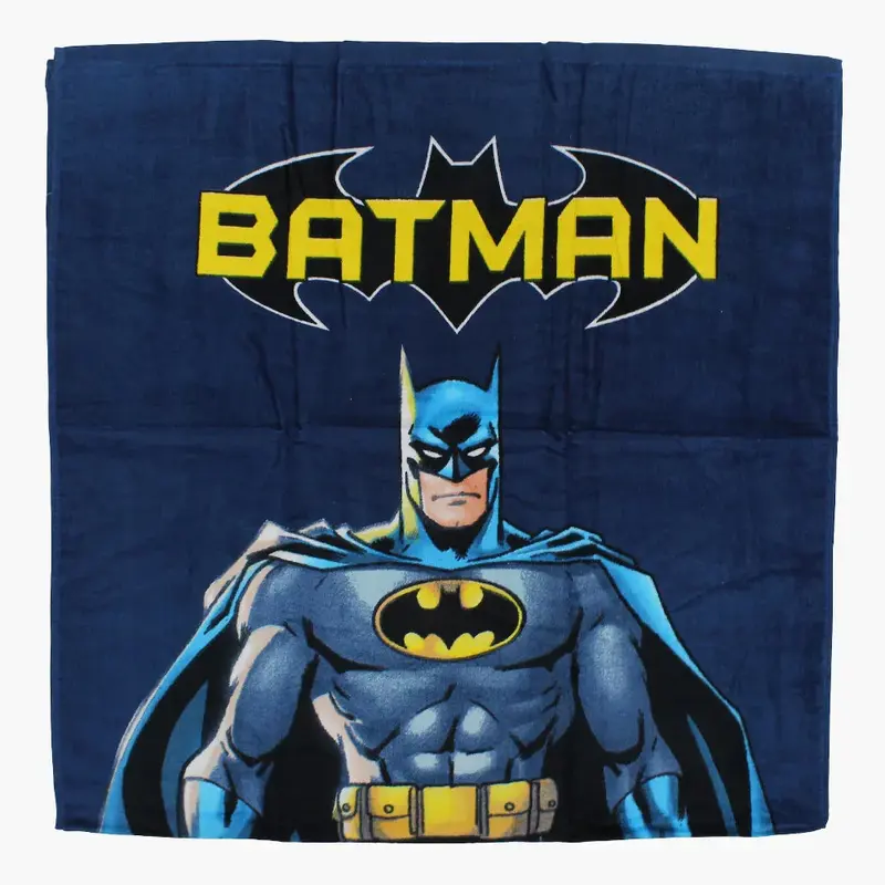 Boys Beach Towel  Navy Blue with Batman Print (70x140 cm)