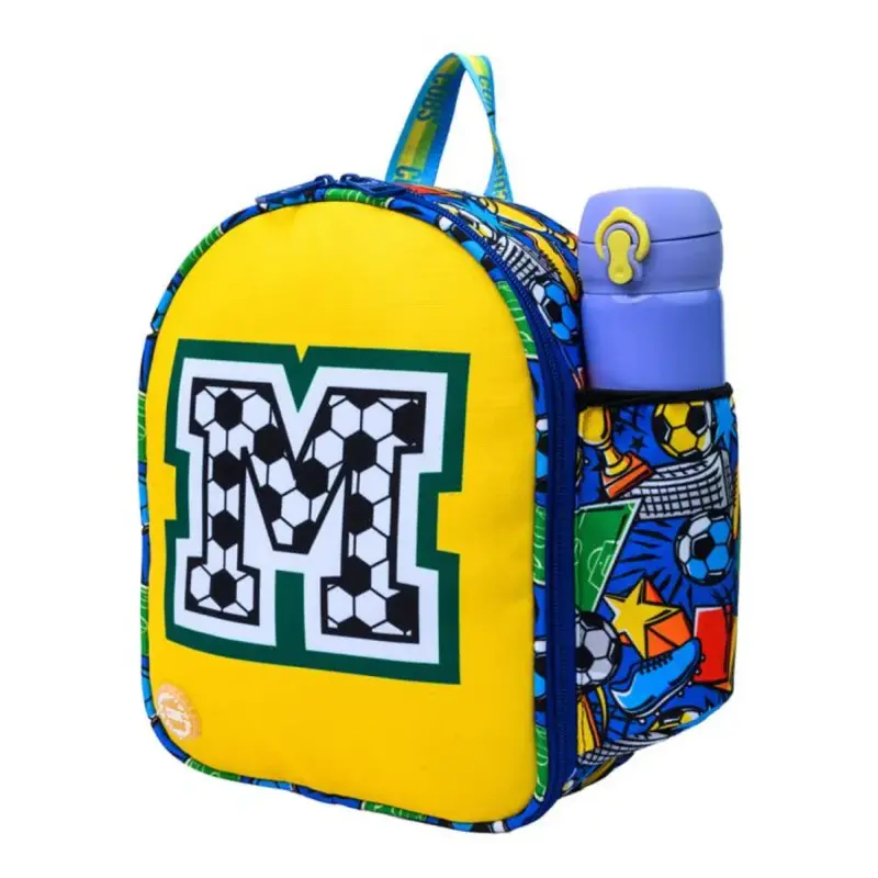 Cubs Football Fan letter M Nursery Lunch Backpack  11 Inches