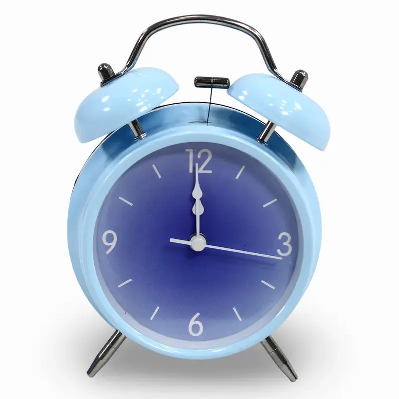 Metal Alarm Clock  Baby Blue