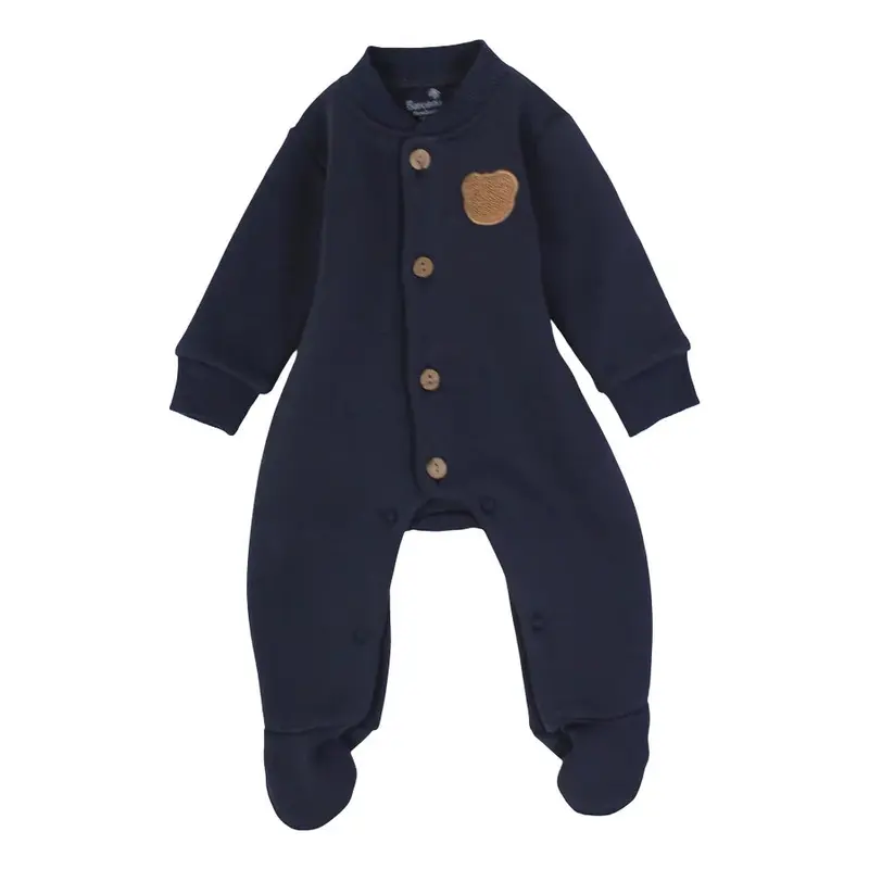 Unisex Baby Cotton Baby Footie  Cute Bear Head Design