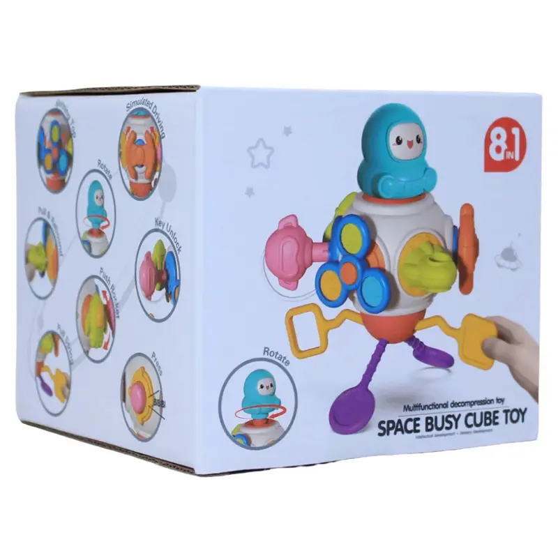 8-in-1 Space Busy Cube Toy - Multifunctional Decompression Toy