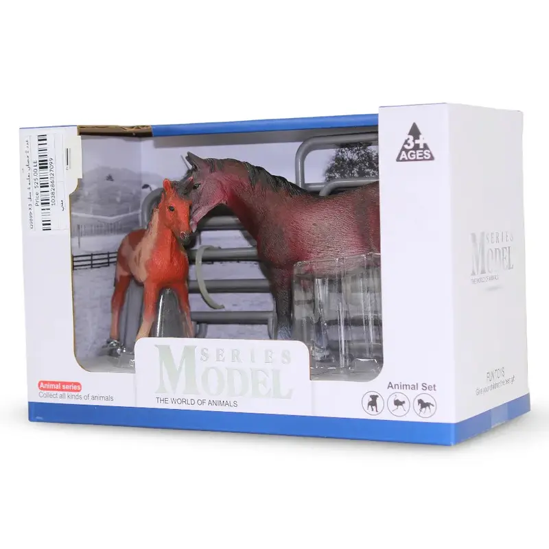 Animal Series Model  2 Horses Figurines