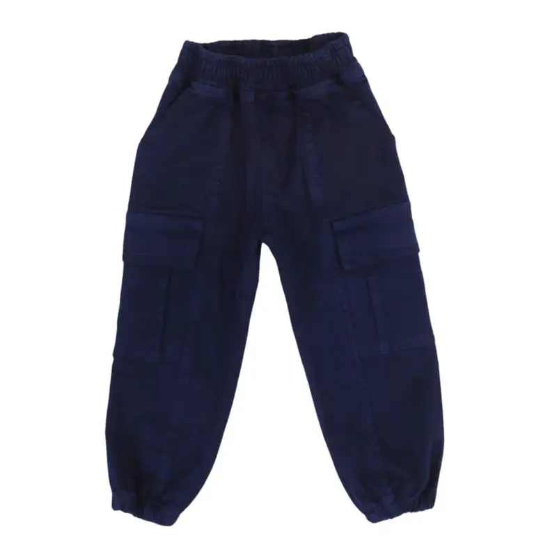 Boys Gabardine Cargo Pants  Navy