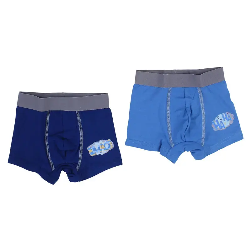 Pack of 2  Boys Cotton Boxer Shorts Plain Colors