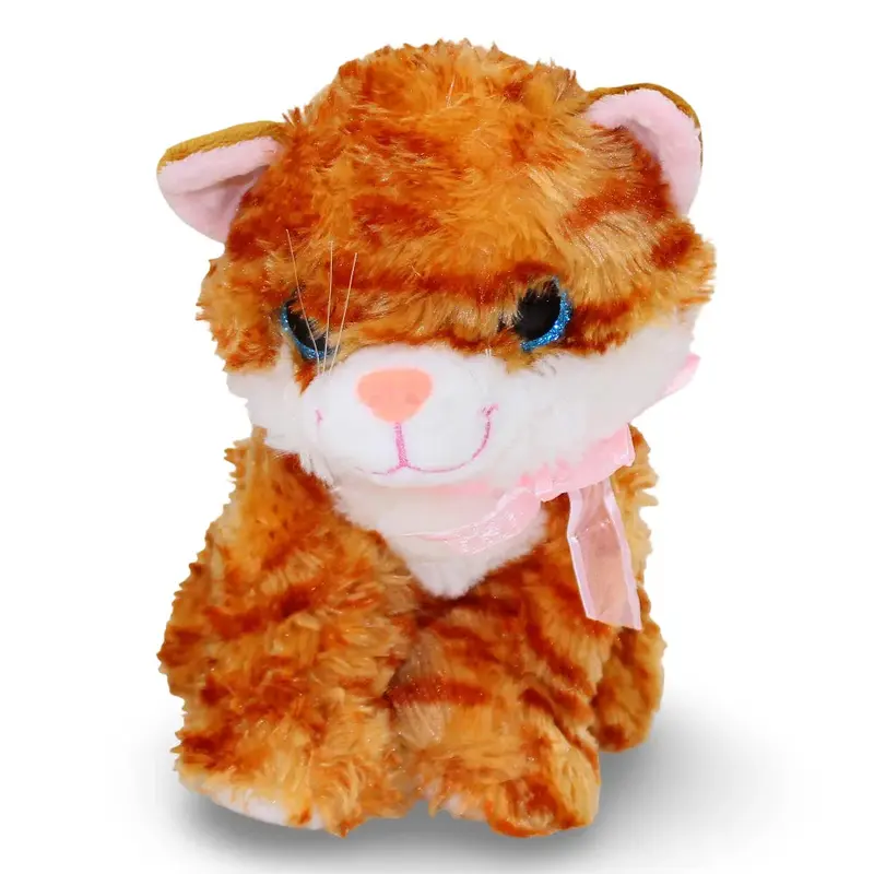 Striped Salmon Cat Plush Toy