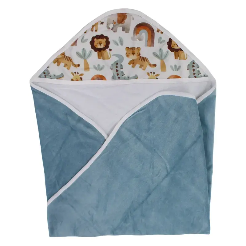 Velvet Baby Blanket  Animals Print