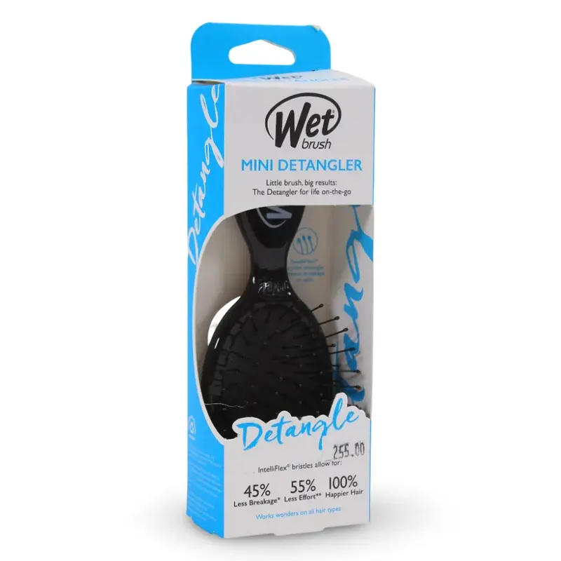 Wet Brush Detangle Mini Detangler - Black
