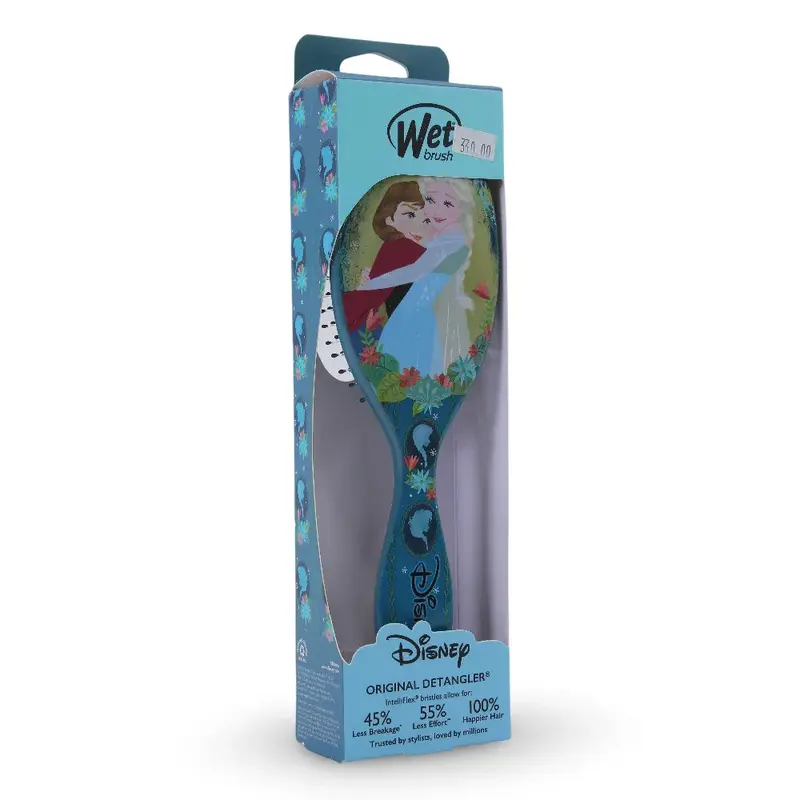 Wet Brush Original Detangler  Elsa & Anna Ultra Soft Intelliflex Bristles Hairbrush