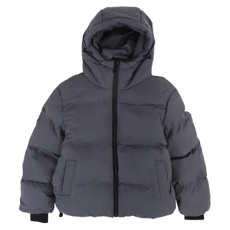 Boys Waterproof Hooded Jacket  Grey