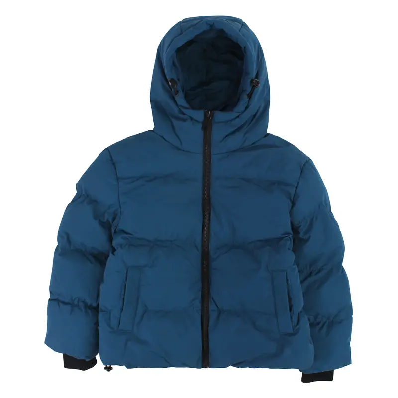 Boys Waterproof Hooded Jacket  Petroleum Blue