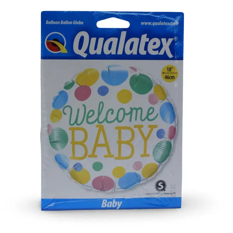 Party Perfect Welcome Baby Dots Balloon  4618 cm