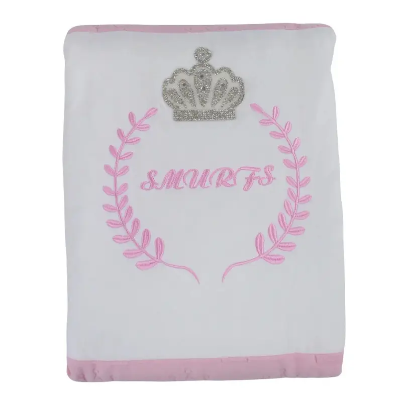 Velvet Baby Blanket  Crown Design