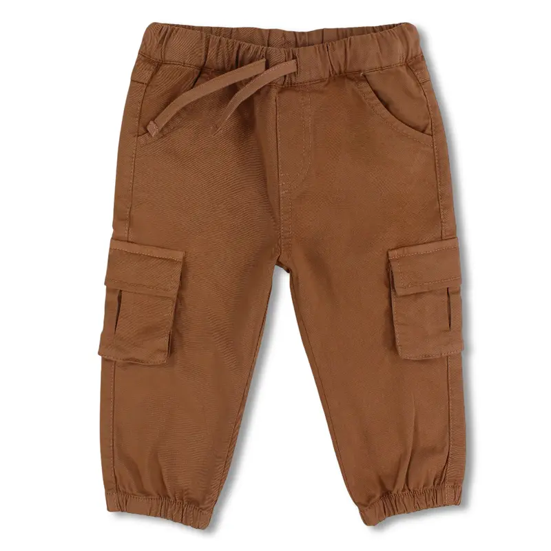 Baby Boys Plain Gabardine Cargo Pants