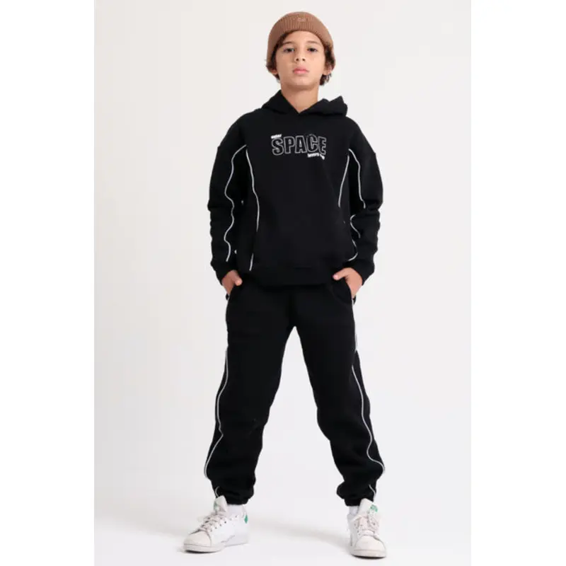 Boys Cotton Sweatpants  Black