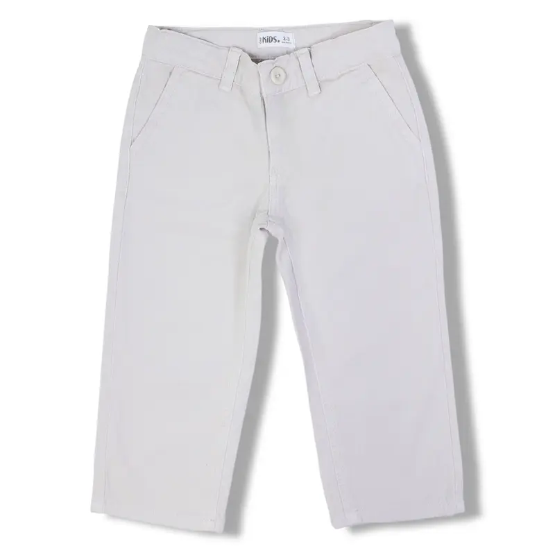 Boys Gabardine Pants  Beige