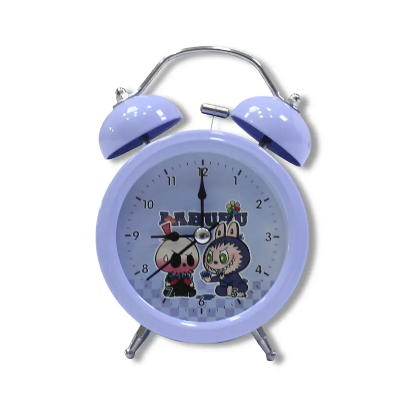 Labubu Metal Alarm Clock  Purple