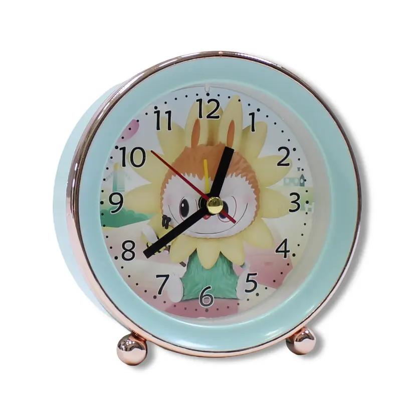 Labubu Metal Round Alarm Clock  Mint