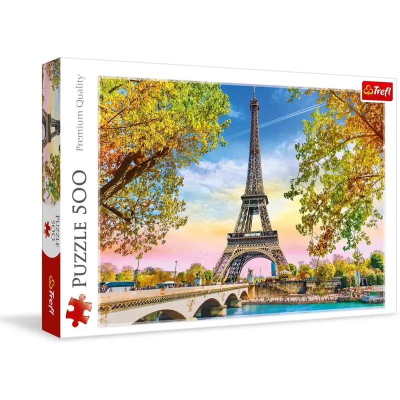 Trefl Romantic Paris, France Jigsaw Puzzle (500-Piece)  A Perfect Relaxing Challenge