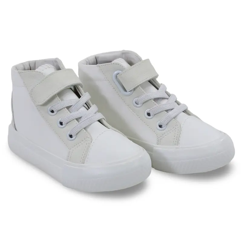 Unisex Leather Half Boots  White