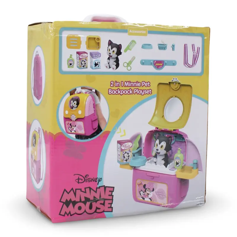 2-in-1 Minnie Mouse Pet Backpack Playset