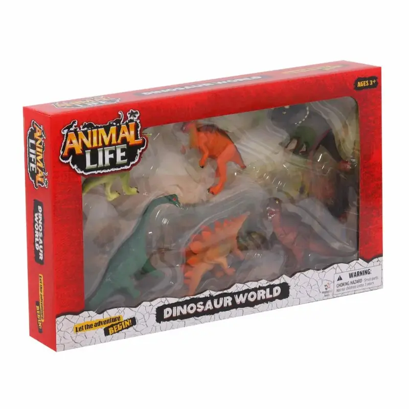 Animal Life Dinosaur World Dinosaurs - 6Pcs