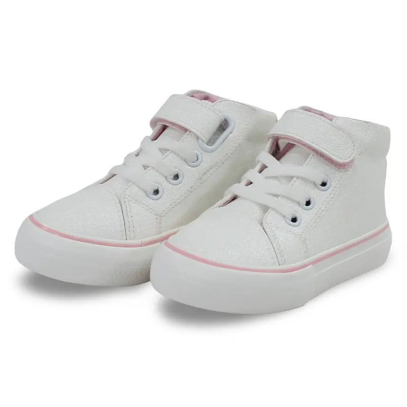 Girls Leather Half Boots  White