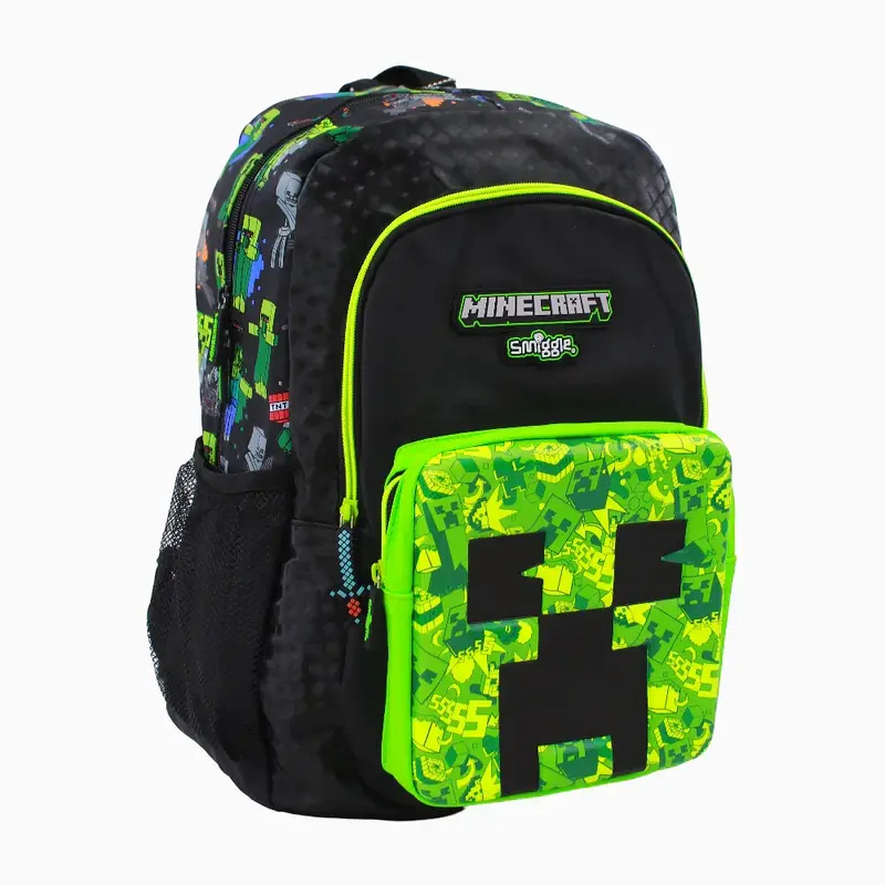 Minecraft Backpack - Black (17 Inches)