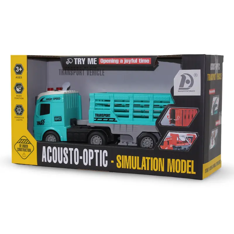 Acousto-Optic Transport Truck Simulation Model with Lights & Sound  Aqua