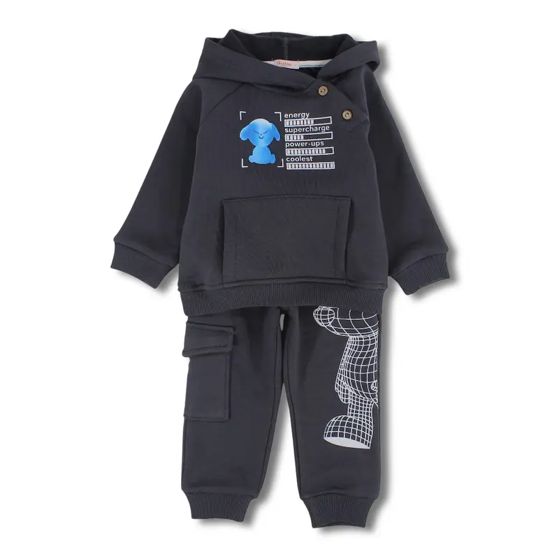 Boys Cotton 2-Piece Outfit Set - Cute Print