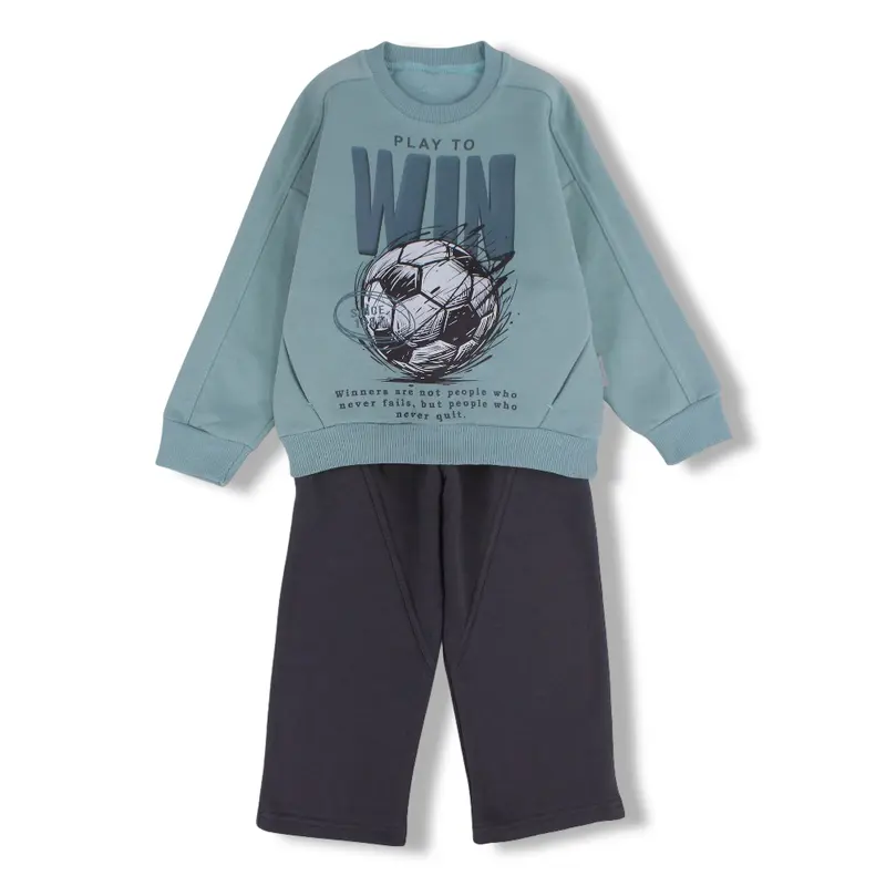 Boys Cotton Pajama Set  Play to Win Football Print