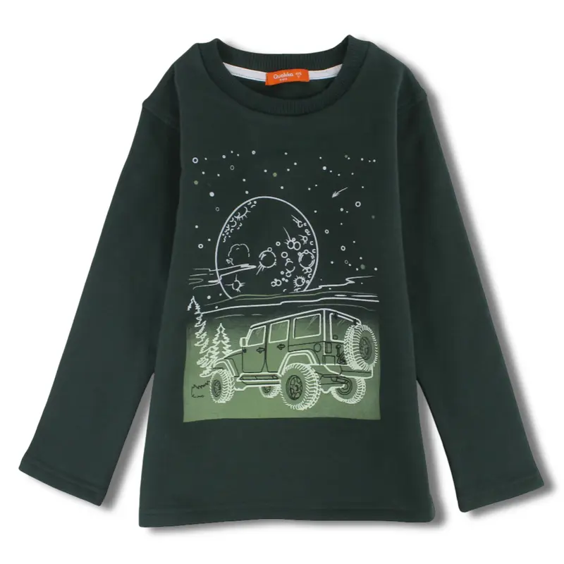 Boys Cotton Sweatshirt - Car Print