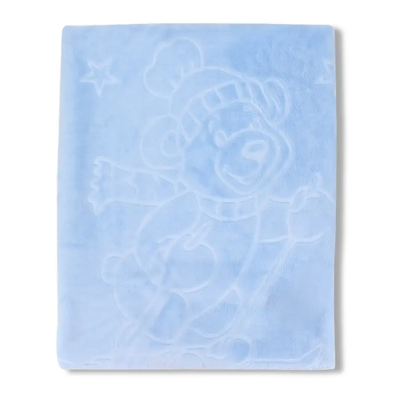 Cotton Baby Blanket  Happy Bear Design