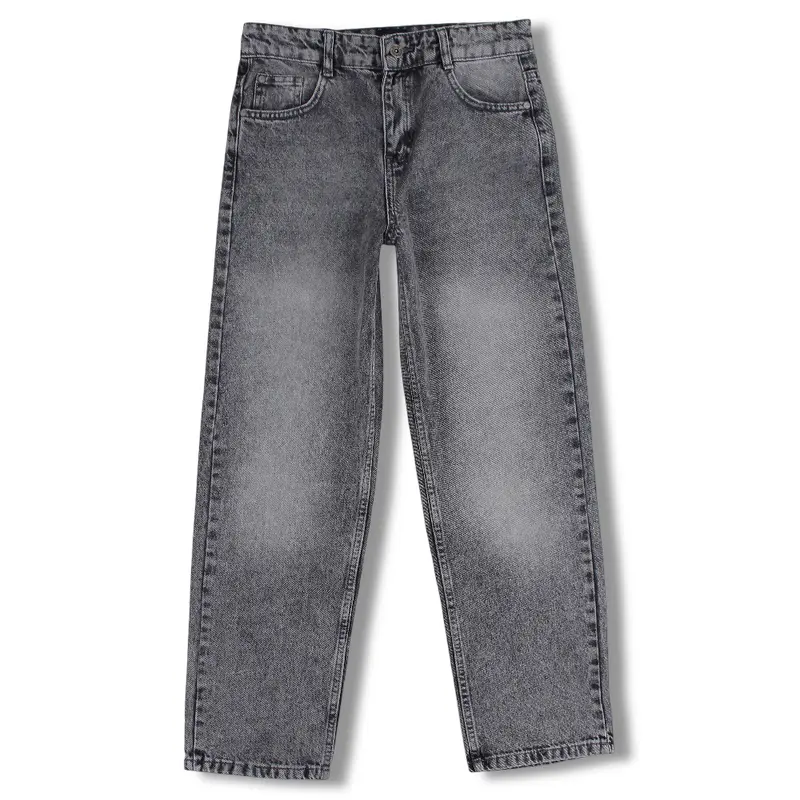 Girls Denim Pants  Grey