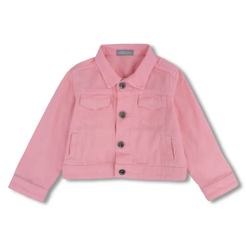 Girls Gabardine Jacket  Pink