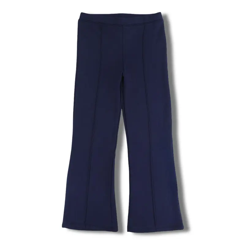 Teens Cotton Flared Leggings - Navy