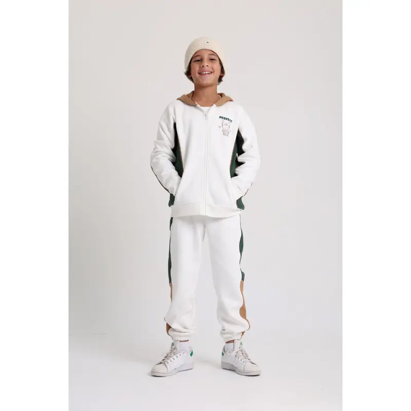 Unisex Cotton Hoodie  Off-White with "Prefect" Design