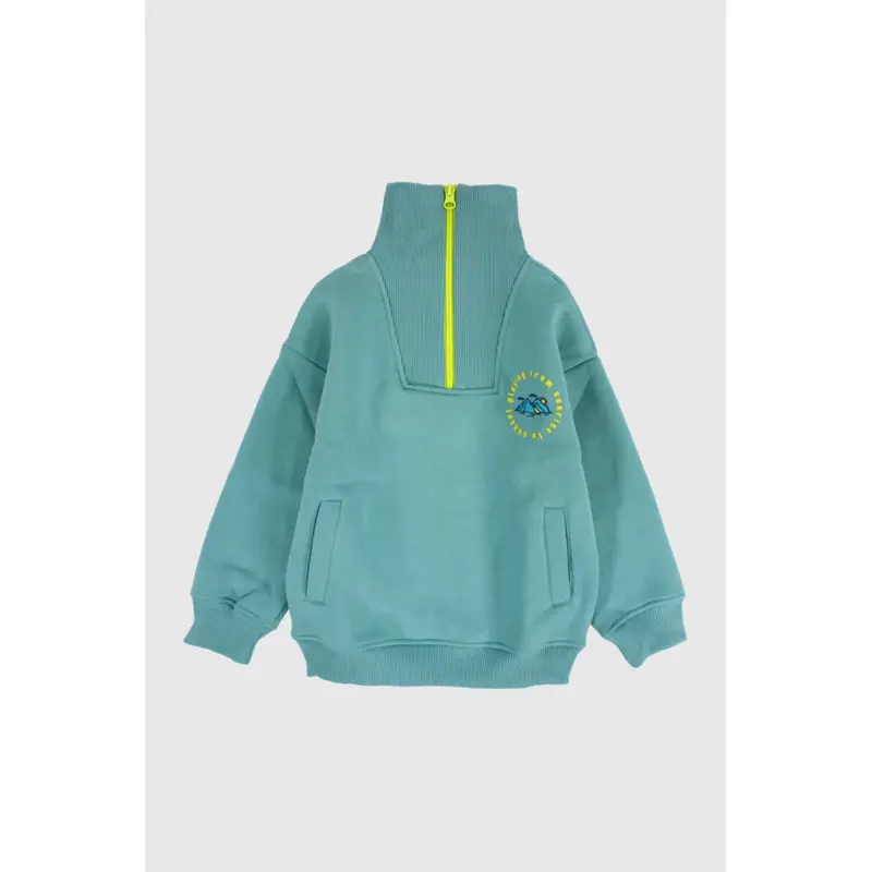 Unisex Mint Long-Sleeved Sweatshirt
