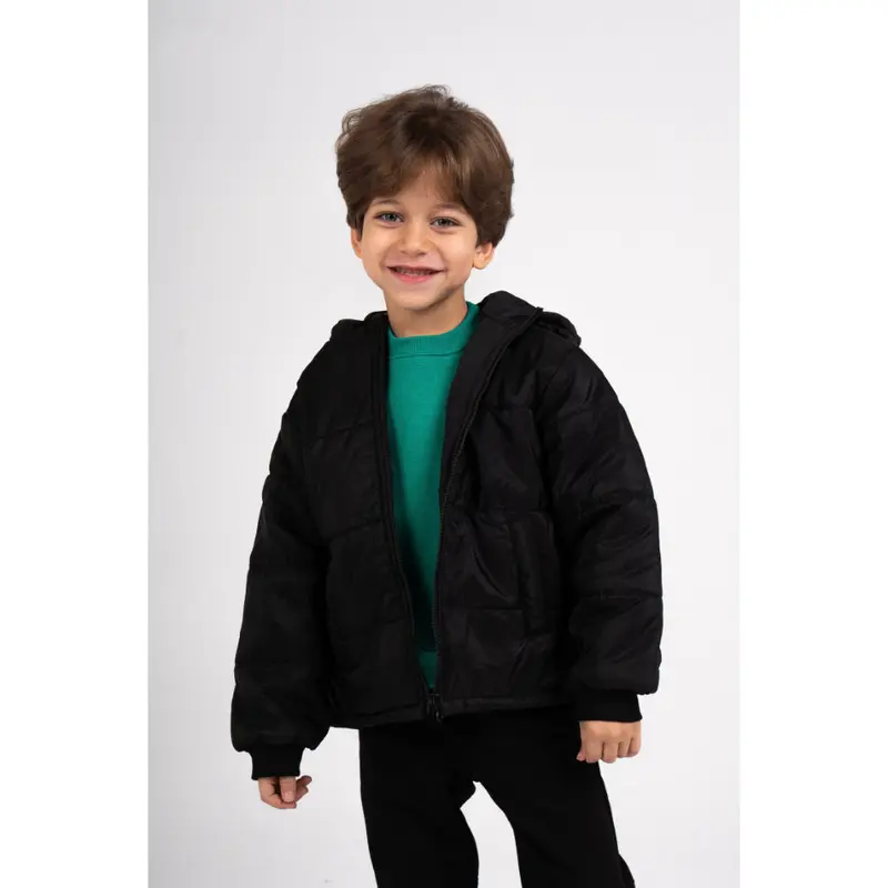 Unisex Waterproof Hooded Jacket  Black