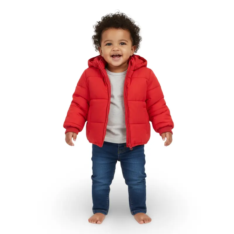 Unisex Waterproof Hooded Jacket  Red