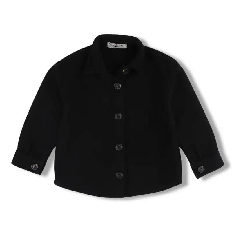 Unisex Wool Shirt  Black