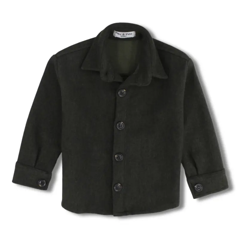 Unisex Wool Shirt - Olive