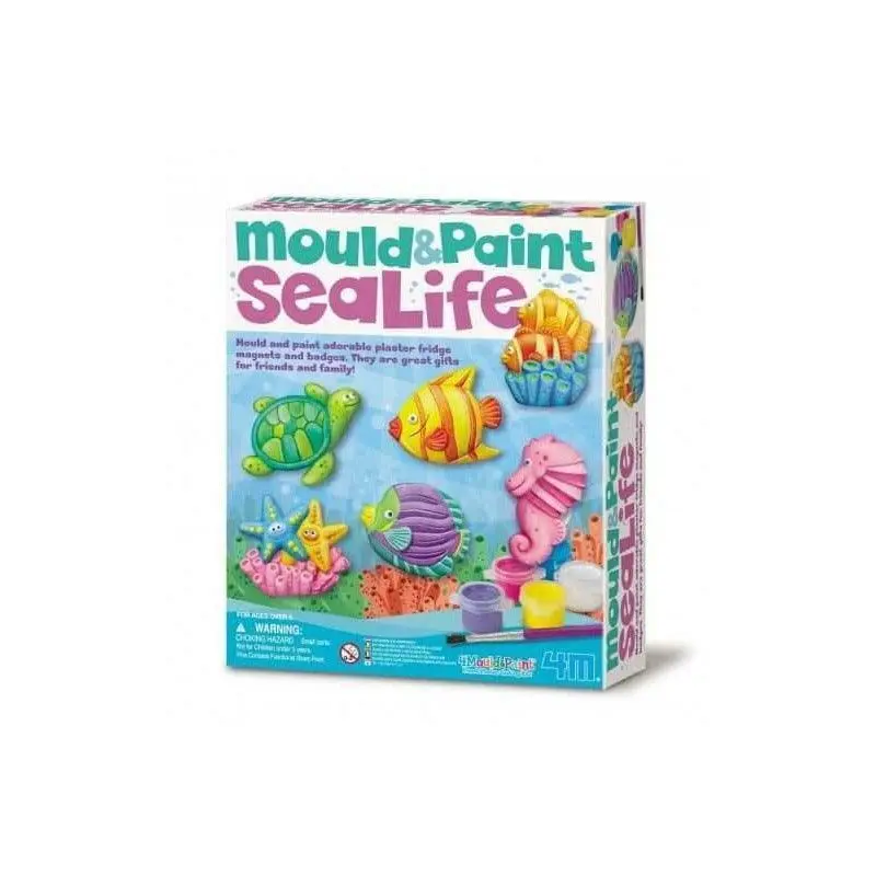 4M Mould & Paint Crafts, Sea Life