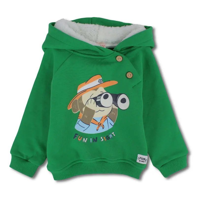 Boys Cotton Hoodie - Fun in Sight Design