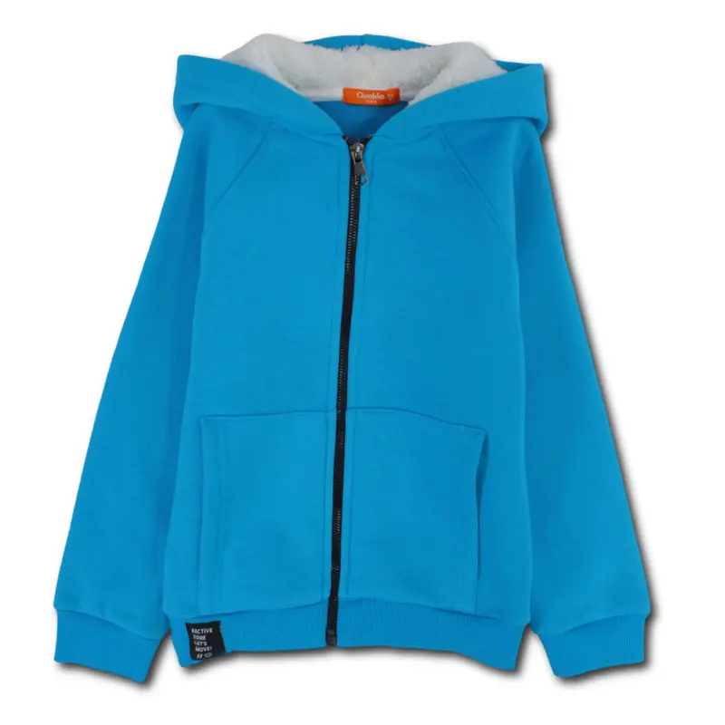 Boys Cotton Zip-Up Hoodie - Soft Inner Lining
