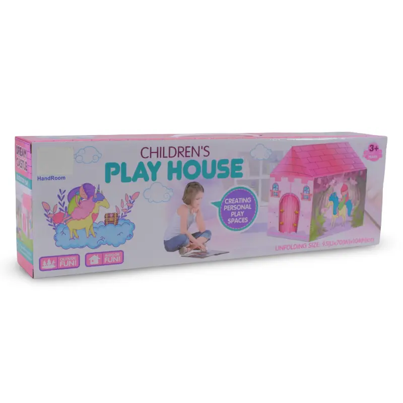 Unicorn Play Tent  Childrens Foldable Play House