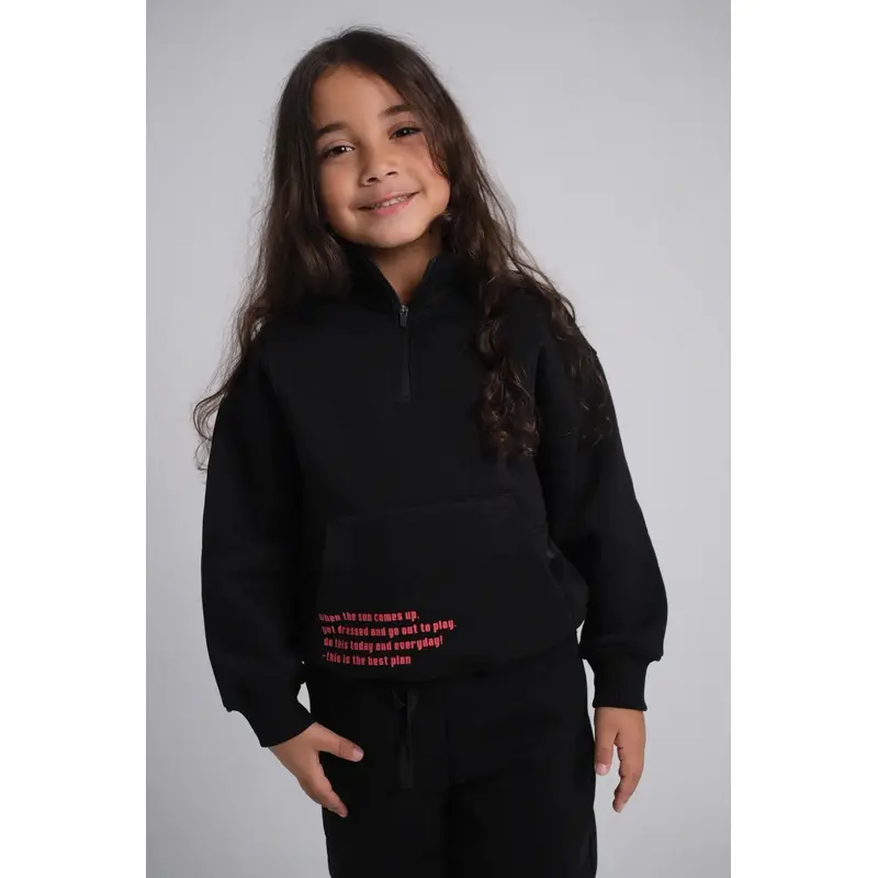 Unisex "Have Fun Today" Black Long-Sleeved Sweatshirt