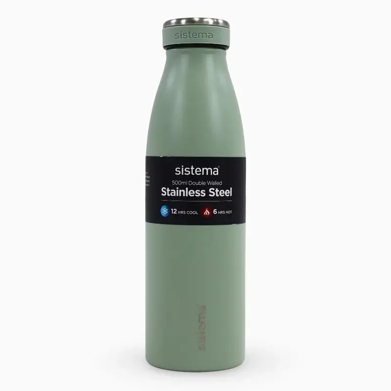 Sistema Stainless Steel Insulated Bottle  Mint