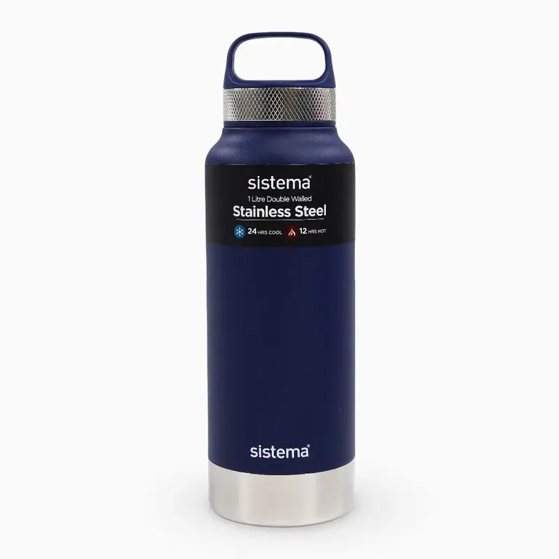Stainless Steel Insulated Bottle  Navy