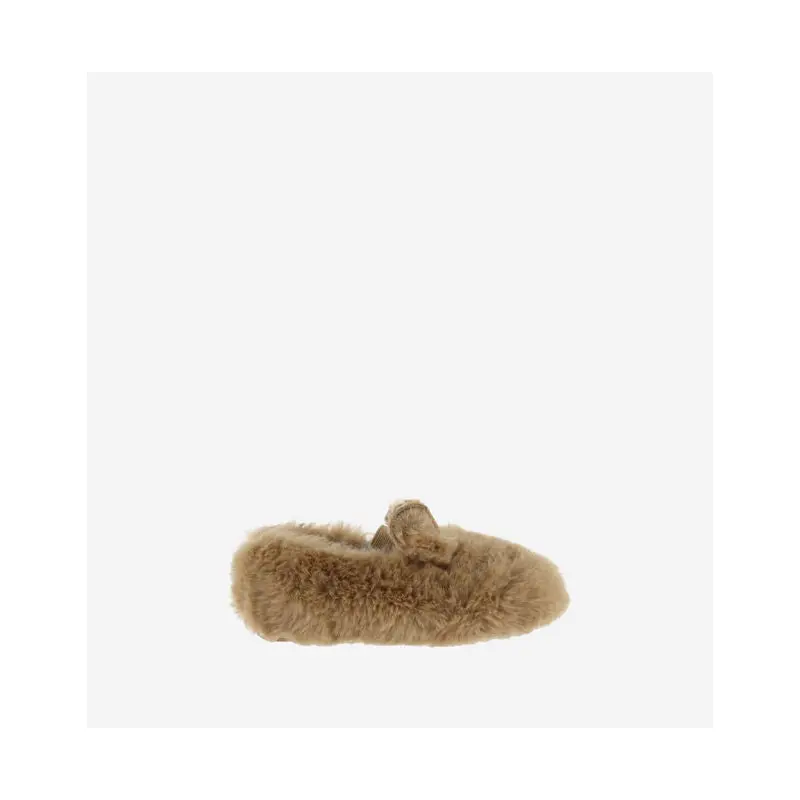 Victoria Shoes - Gimnasia Soft Fur Mary Jane With Bunny - Camel - LAST ONE - 35