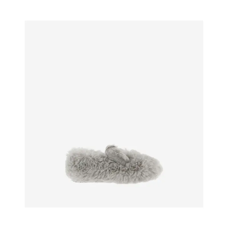 Victoria Shoes - Gimnasia Soft Fur Mary Jane With Bunny - Gris